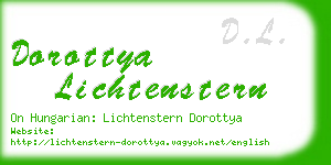 dorottya lichtenstern business card